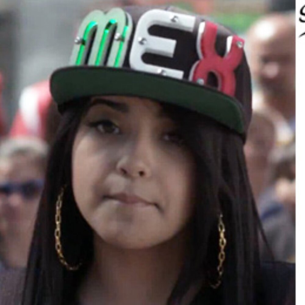 Newhattan "MEX" Mirror Becky G Style Snapback Baseball Hat Black Green White Red